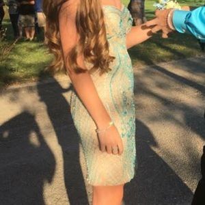 Strapless Vienna Homecoming Dress